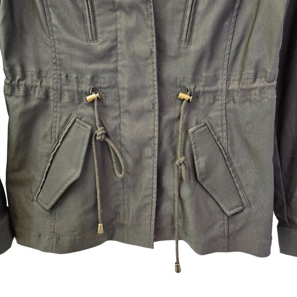 Eden Society Laysha Olive Green Utility Jacket Size Small - Picture 5 of 8
